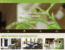 Tablet Screenshot of countryclinic.com